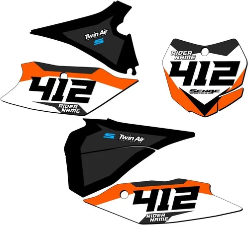 Miniatura 5 de 2008-2010 XCF SG63 Custom MX matrículas Senge Graphics Kit compatible con KTM