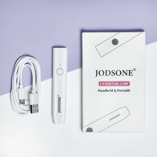 Miniatura 7 de JODSONE Luz UV de mano para uñas de gel, mini secador de uñas portátil, inalámbrico, recargable USB, secador de uñas para curado rápido