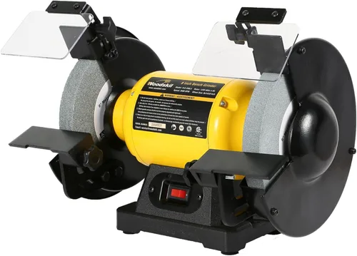 Miniatura 9 de Woodskil Lijadora de banda de lijadora de banco de alta velocidad, amoladora de banco de 2.5 A de 6 pulgadas con lijadora de banda de 2 x 27
