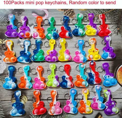 Miniatura 2 de Paquete de 100 juguetes para ansiedad de guitarra a granel con música, para autismo, necesidades especiales, apretar, sensoriales, regalos