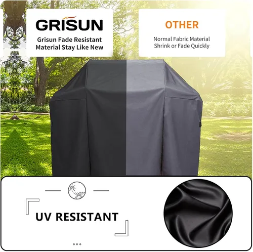 Miniatura 5 de Grisun 7138 Premium Grill Cover 48 pulgadas para Weber Spirit II 200, Spirit 210 Series, cubierta impermeable antidecoloración para parrilla de gas