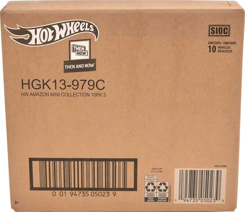 Miniatura 6 de Hot Wheels Paquete de 10 autos o camiones de juguete, juego de 10 vehículos a escala 1:64 para niños y coleccionistas (los estilos pueden variar)