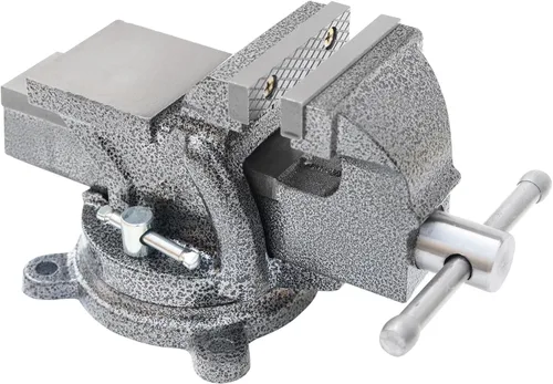 Miniatura 3 de KAKA INDUSTRIAL Prensas de banco de 3 pulgadas de ancho de mandíbula, apertura de mandíbula de 3.5 pulgadas, Base giratoria resistente