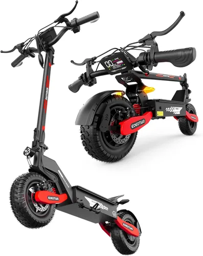Miniatura 13 de Patinete eléctrico para adultos, 1200 W/2400 W Motor de pico Fast E, neumáticos todoterreno de 11 pulgadas, hasta 31/40 MPH y 20/45 millas de largo