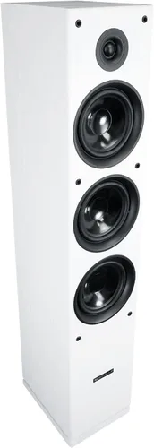 Miniatura 4 de Rockville RockTower 68W - Altavoz pasivo de torre de 8 ohmios, 6.5", 500W, MDF, blanco, sonido de alta fidelidad, rejilla desmontable, 3 vías