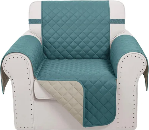 Miniatura 35 de Fundas para silla reclinable, reversible, funda de sofá para mascotas, protector de muebles para niños perezosos