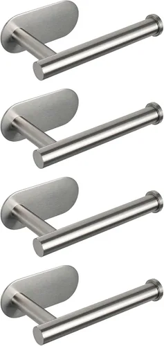 Miniatura 12 de NearMoon Soporte de papel higiénico autoadhesivo, Premium SUS304 de acero inoxidable engrosado, resistente a la oxidación, sin necesidad de taladrar