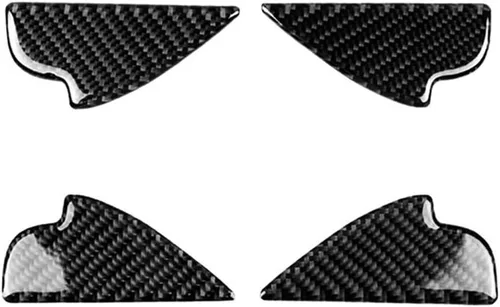 Miniatura 3 de Riloer 4 piezas para manija interior de puerta, cubierta de fibra de carbono, compatible con Mazda 3, 6, CX-3, CX-5, 2014-2018