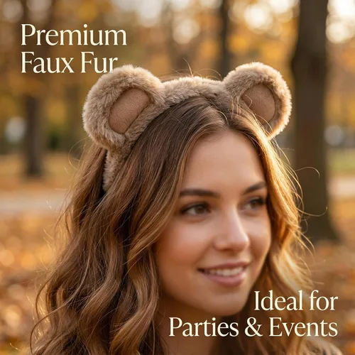 Miniatura 5 de Animal Ears Design Headbands for Women, Costume Hair Accessories for Birthday, Holiday, Party, Cosplay & Daily Wear