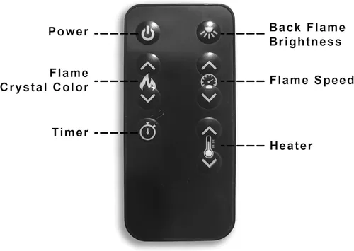 Miniatura 9 de Insertos de chimenea eléctrica de 26 pulgadas, chimenea eléctrica empotrada de 1500 W con control remoto, cristal, protección contra