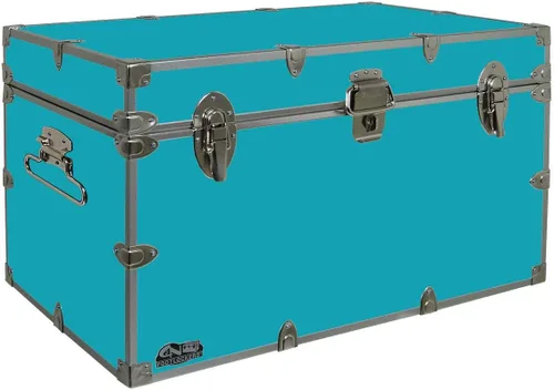 Miniatura 12 de C&N Footlockers - Baúl de almacenamiento XL para graduados - Fabricado en los Estados Unidos - Baúl de acero para dormitorio universitario y Rojo