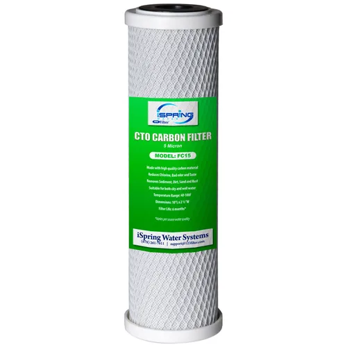 Miniatura 7 de iSpring CKC1 - Sistema de filtración de agua potable para encimera con filtro de carbono de 2.5 x 10 pulgadas, color blanco
