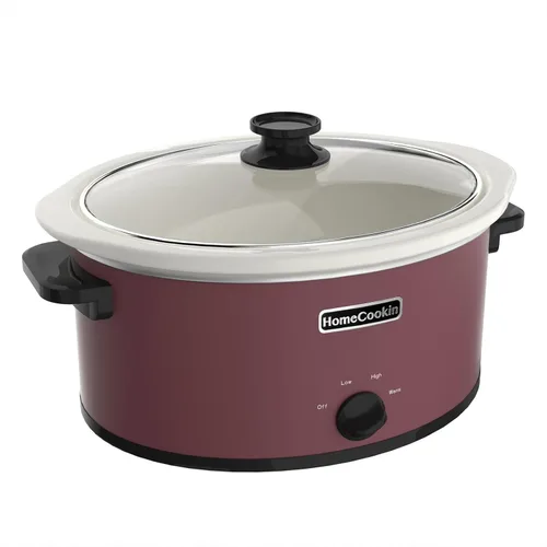 Miniatura 13 de HOMECOOKIN Olla de cocción lenta programable de 8 cuartos con temporizador y función mantener caliente - Pequeño electrodoméstico de cocina