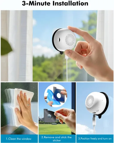 Miniatura 3 de Cámara de seguridad de ventana 2K de 3 MP, 5G y 2.4 GHz, WiFi para interiores, para seguridad en el hogar, con visión nocturna a color Starlight