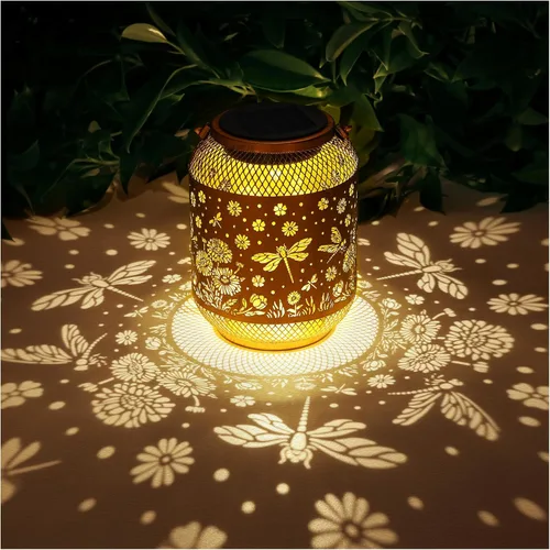 Miniatura 8 de Faroles solares para exteriores impermeables con diseño de colibrí para jardín, regalos de cumpleaños para mujeres, mamá, abuela, luces solares