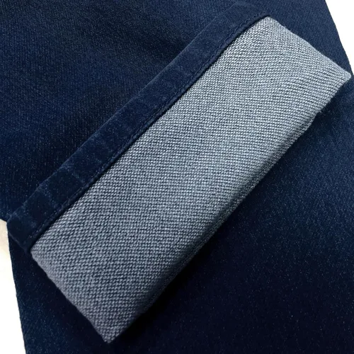 Miniatura 3 de Ethanol Pantalones de mezclilla súper cómodos, rectos, tejido elástico de elastano con cinco bolsillos.