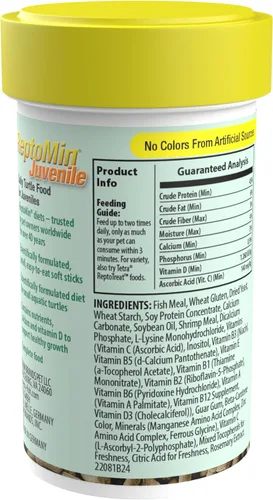 Miniatura 3 de Tetra ReptoMin Baby - Palitos flotantes para alimentos de 0.92 onzas, para tortugas acuáticas pequeñas, tritones y ranas (paquete de 36)