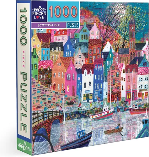 Miniatura 15 de eeBoo Berlin Life - Rompecabezas de 1000 piezas para adultos, cuadrado de 23 x 23 pulgadas, fabricado con tablero reciclado y tinta a base