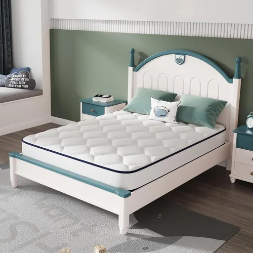 Novilla Colchón individual XL para niños, colchón híbrido individual XL de 8 pulgadas, espuma y resortes para un sueño cómodo, bobinas de acero para
