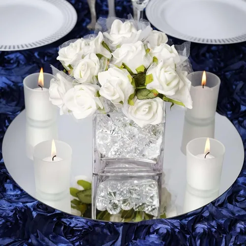 Miniatura 15 de Efavormart - Espejo cuadrado de cristal de 8 pulgadas, decoración de mesa para bodas, fiestas, centros de mesa, 6