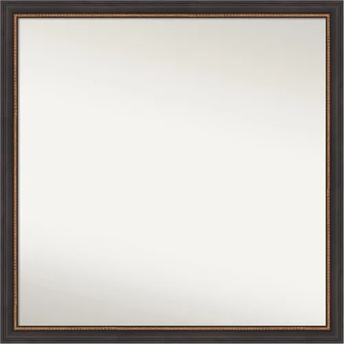 Miniatura 75 de Amanti Art Espejo de baño negro para sobre el fregadero, 23 x 23 pulgadas, espejo cuadrado negro Ashton, marco de madera tradicional mediano, se