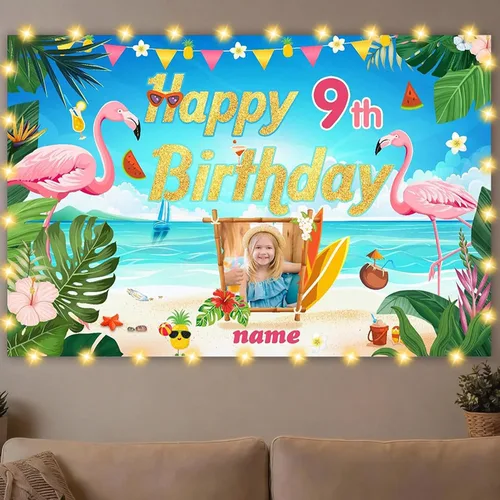 Miniatura 14 de Dicodes Decoraciones de cumpleaños de unicornio personalizadas para niñas, pancarta de cumpleaños de unicornio, decoración de cumpleaños de princesa