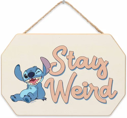 Miniatura 8 de Disney Lilo and Stitch Arte de Pared - Take It Easy Decoración de Pared de Madera Colgante para Dormitorio de Niños, Sala de Juegos o Sala de Cine