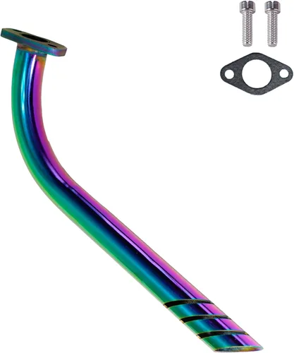 Miniatura 4 de JMCHstore Kit de tubo de escape de cabecera para Lifan 79cc Monster Mega Moto MM80 MMB105, Coleman RB100 105cc, Motovox MBX10 Orxyearth Dirt Kids