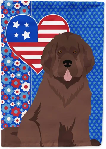 Miniatura 94 de Caroline's Treasures WDK5119GF - Bandera de jardín americana de Airedale Terrier de Estados Unidos, color negro y tostado, bandera decorativa