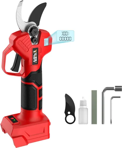 Miniatura 7 de Tijeras de podar eléctricas sin escobillas para batería Makita de 18 V, tijeras de podar inalámbricas portátiles con pantalla LCD y cuchillas SK5