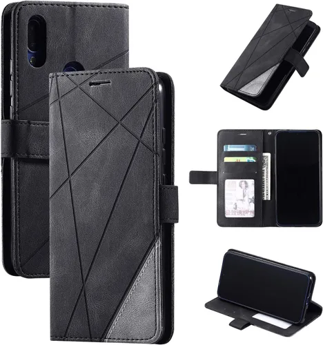 Funda para Asus ZenFone Max Pro M2 ZB630KL funda de cuero para Asus ZenFone Max Pro M2 ZB631KL ZB630KL X01BDA funda de piel sintética con tapa negra