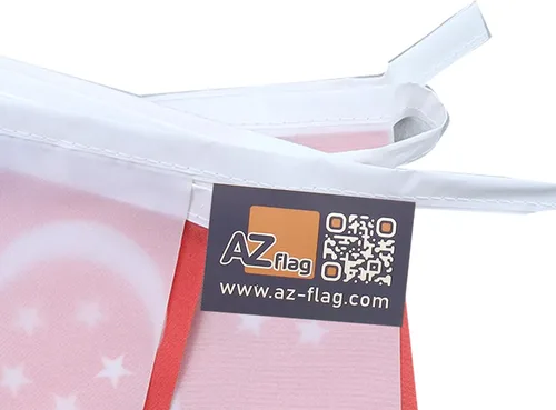 Miniatura 3 de AZ FLAG Singapur 19.7 ft BUNTING Flag 20 banderas 9'' x 6'' - Banderas de cuerda de Singapur 5.9 x 8.3 in