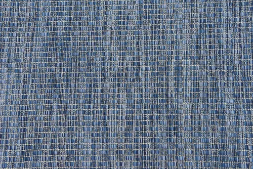 Miniatura 7 de Unique Loom Collection Alfombra de Área Plana Casual de Transición Sólida Jaspeada para Interiores/Exteriores (Pasillo 2' x 6' 1", Azul/Azul Marino)