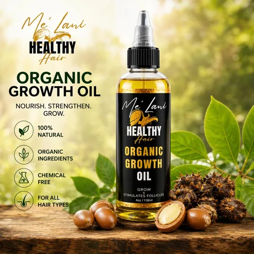 Miniatura 2 de Aceite orgánico de crecimiento Me'Lani (4oz)