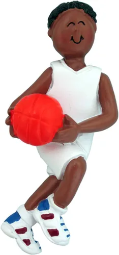 Miniatura 3 de Adorno personalizado de árbol de equipo de baloncesto 2021 – Hombre atleta con B-Ball Sport Hobby NBA Profesión