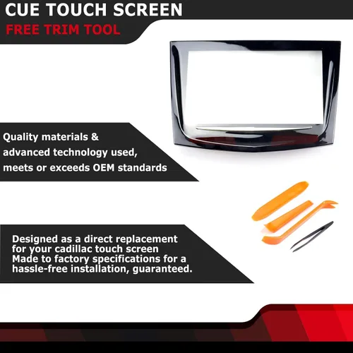 Miniatura 3 de FEXON 2013 2014 2015 2016 2017 Pantalla táctil CUE con herramienta de ajuste gratuita Compatible con Cadillac ATS Escalade SRX XTS ELR CTS CTS-V