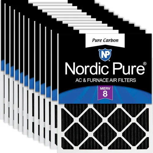 Miniatura 90 de Nordic Pure Filtros de aire para horno MERV 6 de 18 x 25 x 1 pulgadas (tamaño real: 17 1/2 x 24 1/2 x 3/4), color verde poliéster MERV 6, reduce