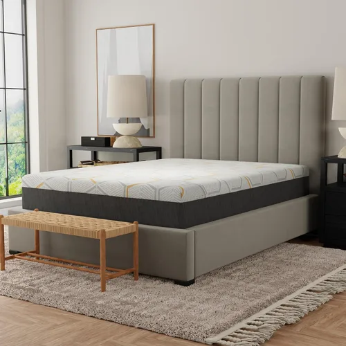 Miniatura 2 de Blissful Nights Colchón de espuma viscoelástica fresca con infusión de cobre de 12 pulgadas, tamaño individual XL, desarrollado para bases de cama