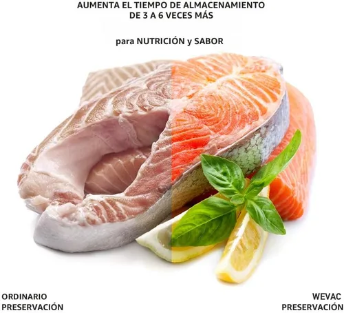 Miniatura 3 de Wevac Rollo de sellado al vacío de alimentos de 11" x 150' con cortador, bolsas selladoras al vacío ideales para Food Saver, sin BPA, grado