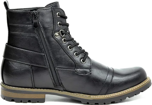 Miniatura 3 de Bruno Marc Men's Motorcycle Combat Boots Zipper Biker Boot