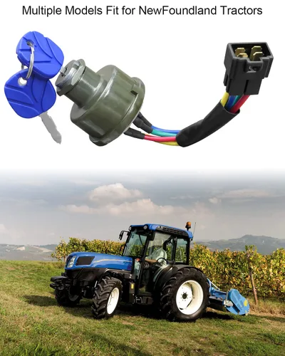 Miniatura 2 de Interruptor de llave de encendido apto para New Holland Tractor T45A TT50A TT60A TT75A Workmaster 45 Workmaster 50 Workmaster 55, interruptor