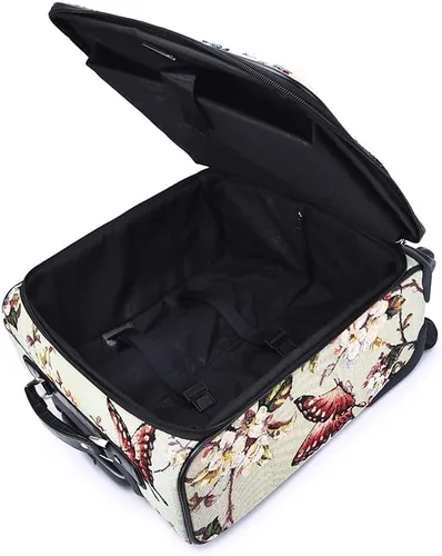 Miniatura 3 de Mellow World Maleta vertical con ruedas para mujer (mariposa), Mariposa, Maleta vertical con ruedas giratorias