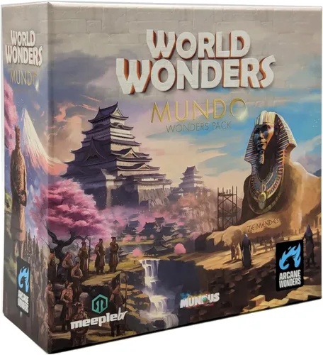 World Wonders Mundo Expansion, juego de mesa de estrategia, para 1 a 5 jugadores y mayores de 14 años Arcane Wonders