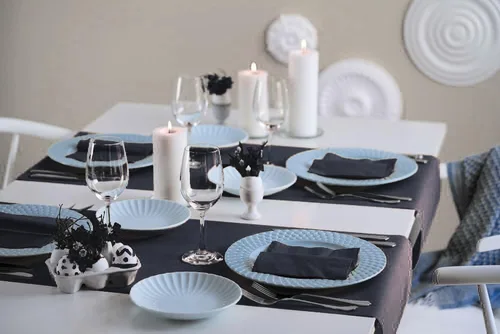 Miniatura 3 de Servilletas de cena negras, servilletas de papel desechables de 3 capas - para bar, cenas, bodas, cumpleaños, hechas en la UE, (125 unidades)