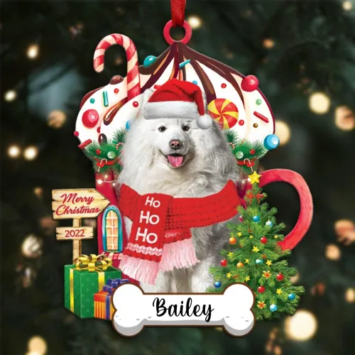 Miniatura 90 de Amantes de los perros de Navidad – Navidad de perros disponibles para muchos perros Shi Tzu – Adorno con forma personalizada, adorno de Navidad