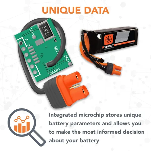 Miniatura 4 de Spektrum 14.8V 5000mAh 4S 30C Smart LiPo Batería: IC5, SPMX50004S30