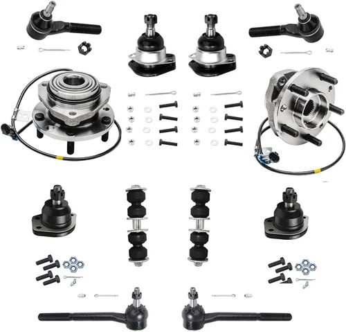 Miniatura 139 de Detroit Axle - Kit de extremo delantero RWD para Chrysler 300 Dodge Challenger Charger Upper Lower Control Arms rótulas de rodamiento de rueda Bujes