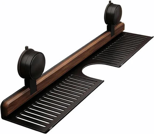 Estante para lavabo de baño, moderno organizador de cocina, estantes de almacenamiento flotantes, organizador de fregadero de ducha no montado,