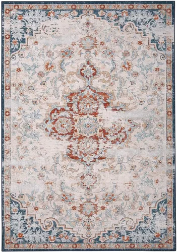 Miniatura 12 de COZYLOOM Alfombra vintage de 2 x 6 pies, estilo oriental con estampado floral, envejecida, estética, bohemia, de felpilla, para entrada, pasillo