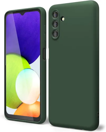 Miniatura 39 de oakxco Funda para teléfono Samsung Galaxy A12 con agarre de silicona líquida, linda delgada fina suave cubierta de gel de goma TPU lisa para mujeres